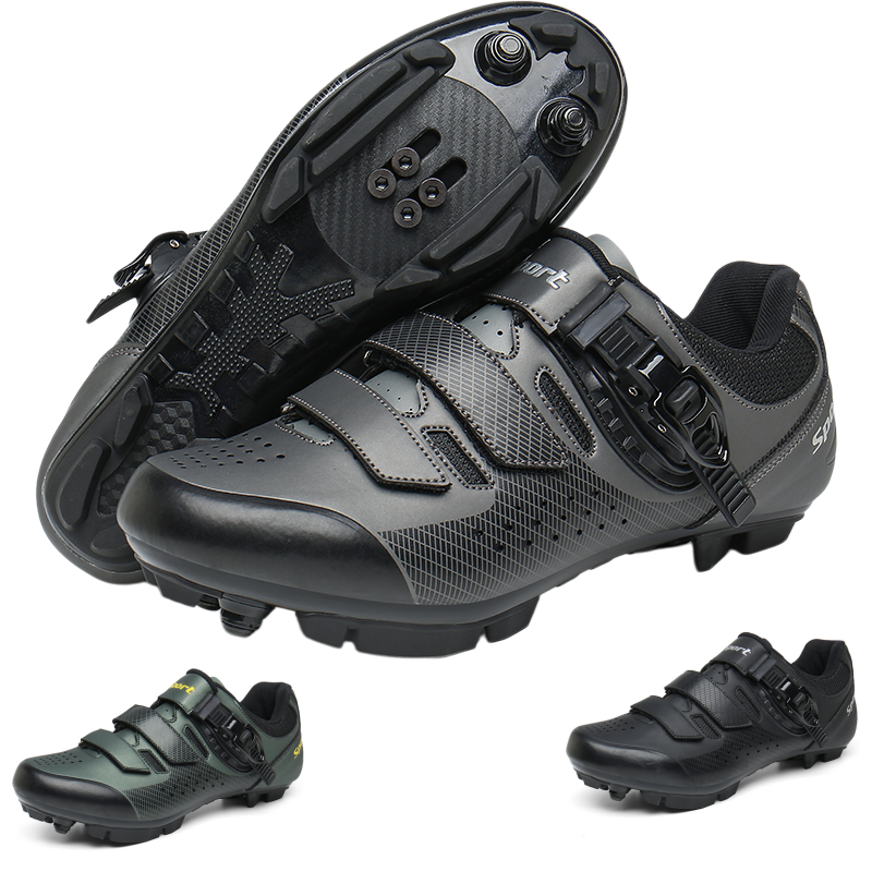 Clipless Mtb Shoes - Men's Mountain Bike Riding Shoes MTB,Non-Slip