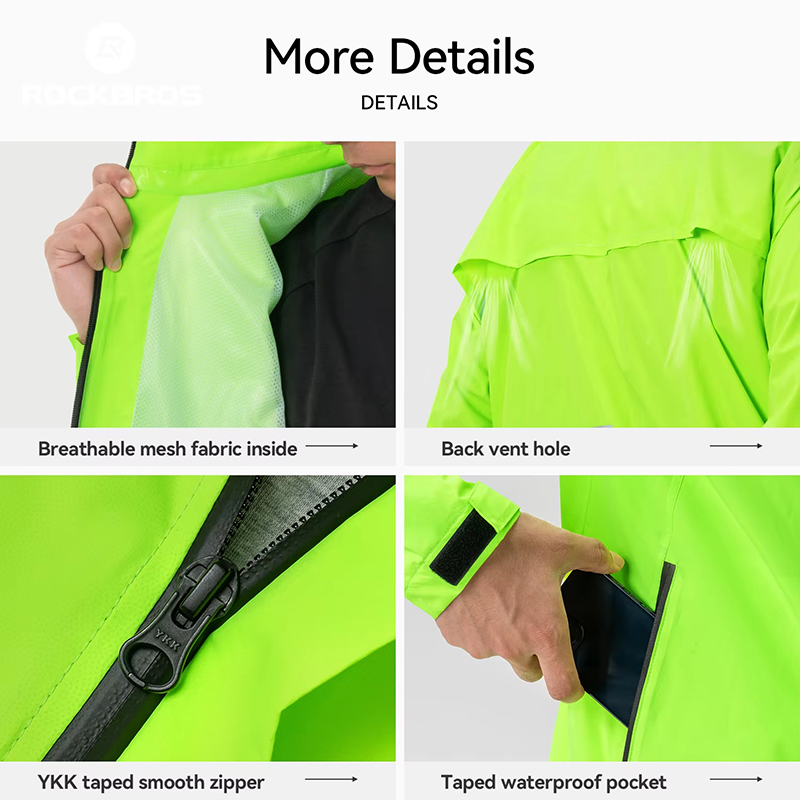 ROCKBROS Cycling Raincoat All- - Cycling Gear Women Sale review and price