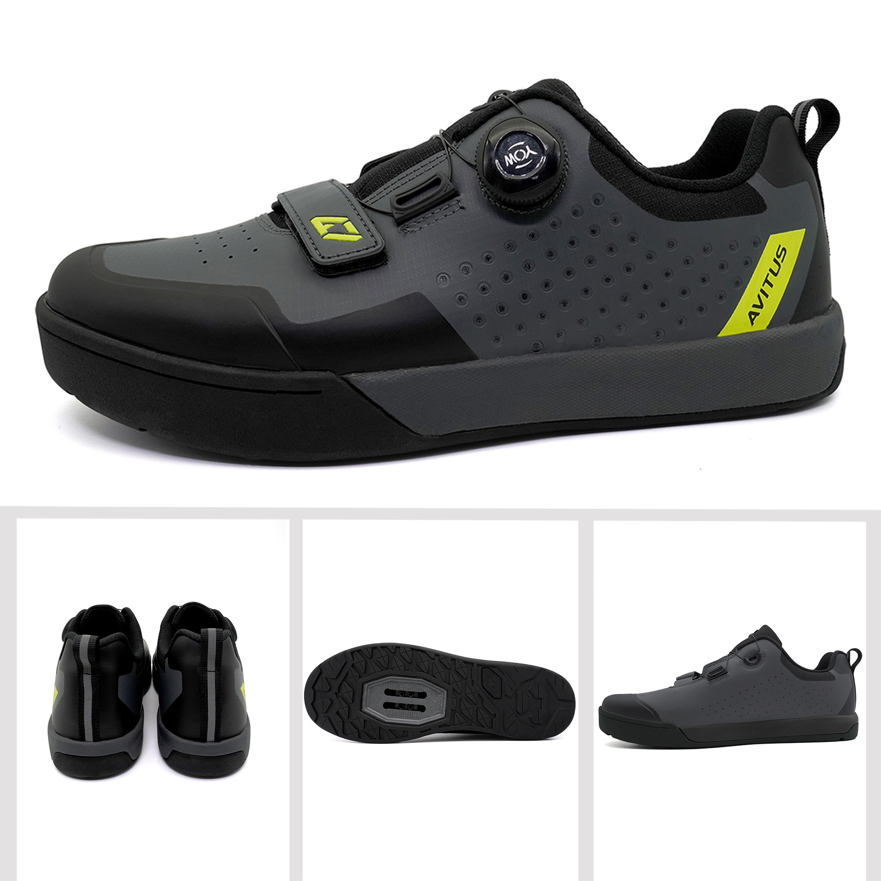 AVITUS Men MTB Shoe with 2-Bol - Clipless Mtb Shoes review and price