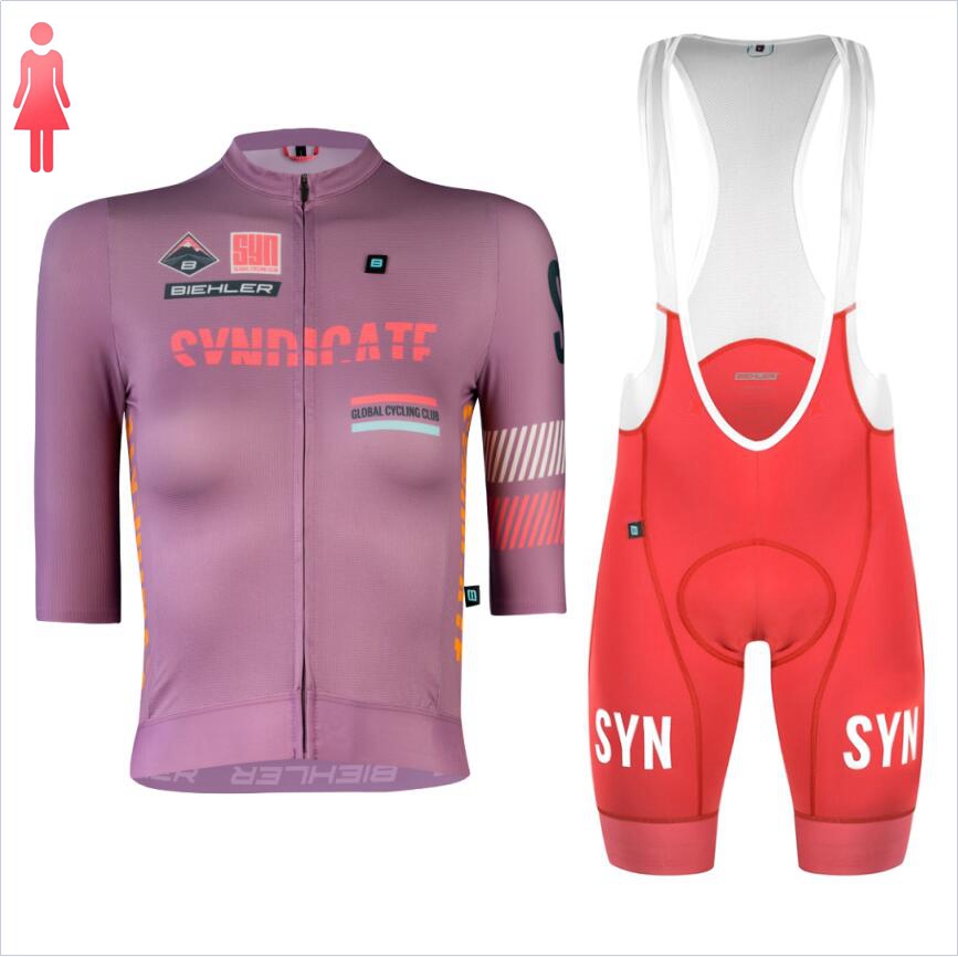 SYN Purple short sleeve Jersey - Cycling Gear Women Sale review and price