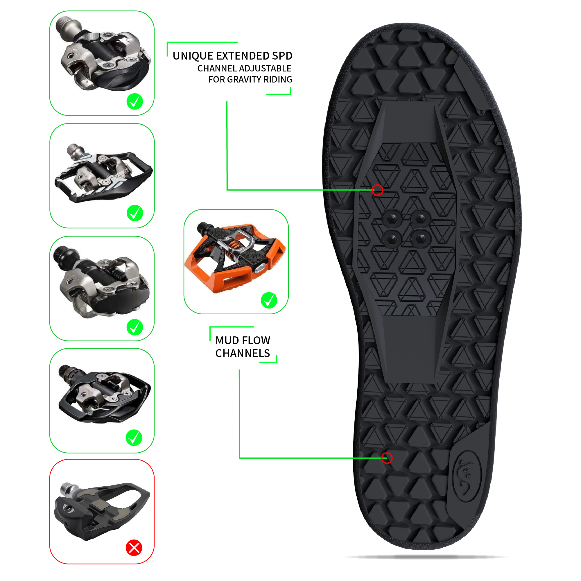 Sandugo Mountain Bike Enduro D - Clipless Mtb Shoes review and price